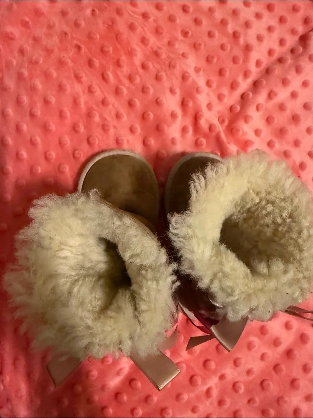 UGG Kids Chestnut Boots with Shearling Cuff